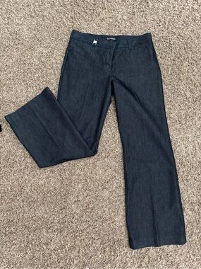 Express Women's Dark Indigo Boot-Cut Dress Pants
